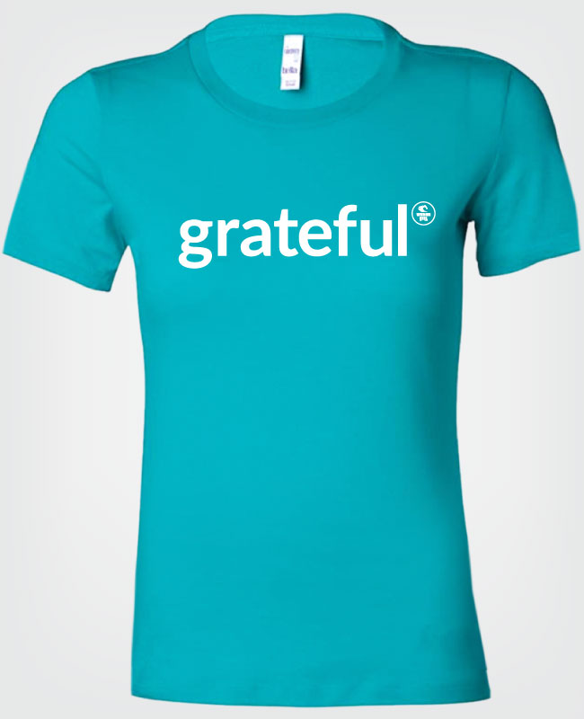 Water Girl Grateful Shirt Turquoise
